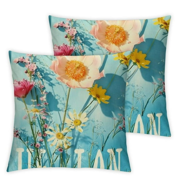 nygtbtfer Throw Pillow Set of 2 Decorative for Sofa , White