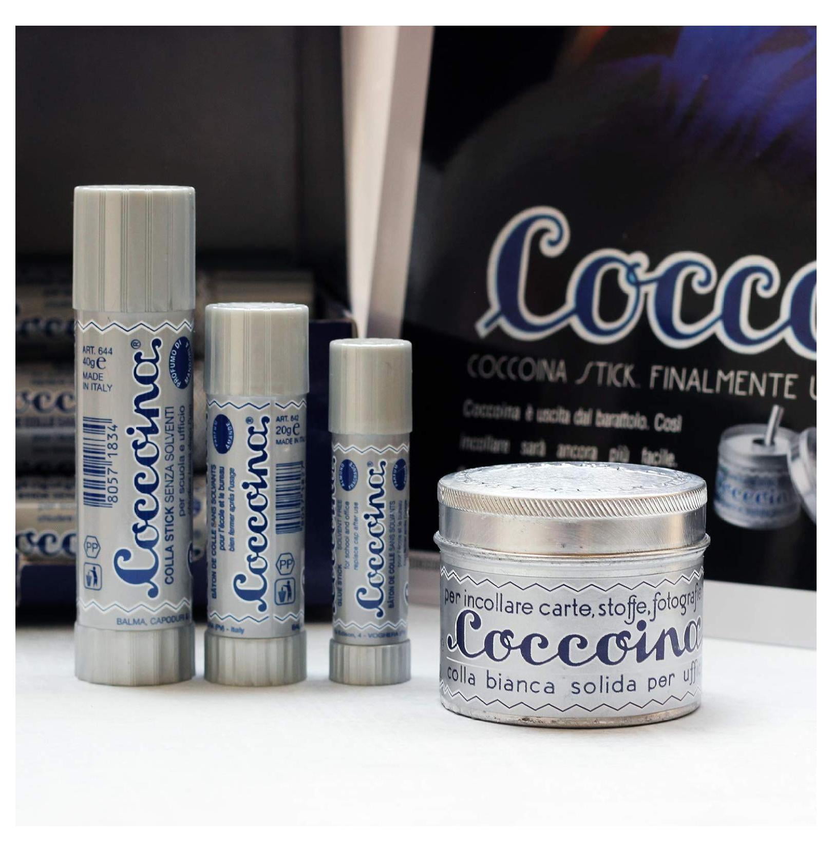 COCCOINA 40 GRAM (1.41 oz) Italian Glue Sticks - Box of 10 (10)