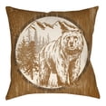 thumbnail image 7 of Artistic Weavers Lodge Cabin Bear Throw Pillow, 7 of 7