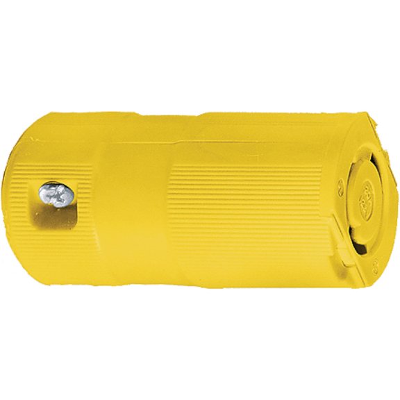 Hubbell HBL26CM13V Yellow 30A 125V Valise Connector Body
