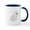 White/Navy Inside, variant on CafePress - Poodle (W3) Mug - 11 oz Ceramic Mug - Novelty Coffee Tea Cup
