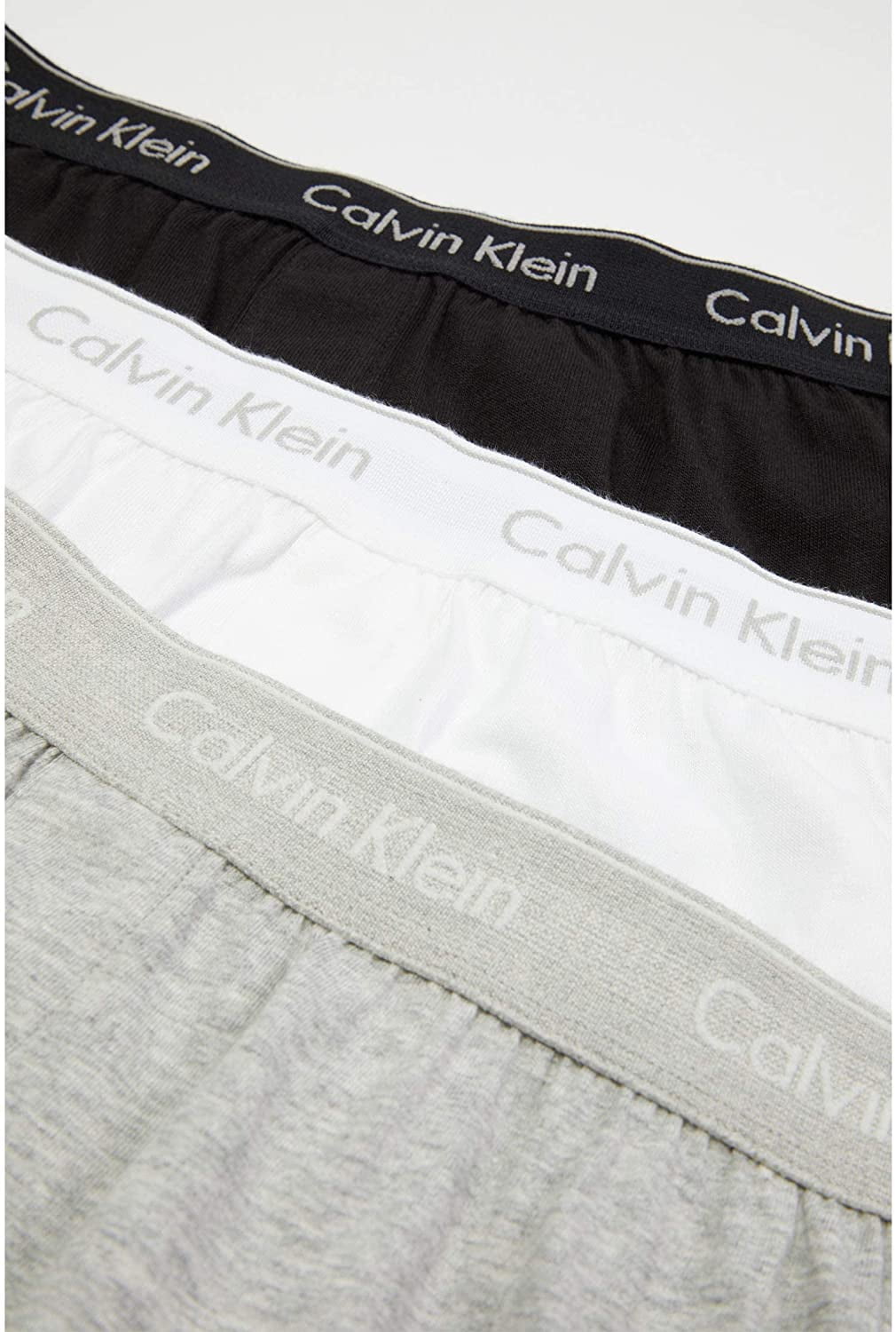 Calvin Klein Men's Cotton Classics Knit Boxer -3 Pack, Black, Small -  