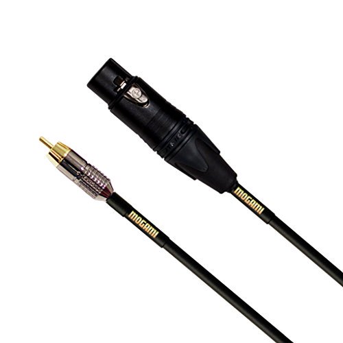 Mogami GOLD XLRF-RCA-03 Unbalanced Audio Adapter Cable, XLR-Female to RCA Male Plug, Gold Contacts, Straight Connectors, 3 Foot