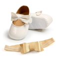 thumbnail image 2 of Orchip Baby Girl Shoes PU Leather Buckle Soft Soled with Bow Shoes, 2 of 3