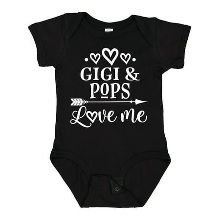 Inktastic Gigi and Pops Love Me Boys or Girls Baby Bodysuit