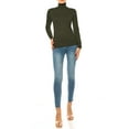 thumbnail image 3 of Moa Collection Long Sleeve Turtleneck Pullover Knit Solid Print Sweaters (Women's), 3 of 4