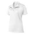 thumbnail image 5 of Yellow Rooster Women’s Micropique Sport-Wick Polo T-Shirts White S, 5 of 6