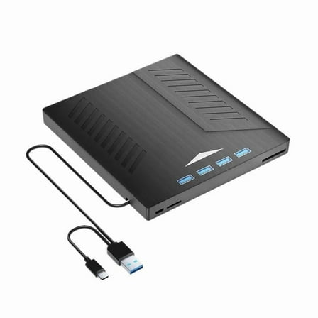 Colorful Light External CD DVD Burner Player USB SD TF Reader Multifunctional Optical Drive ,Slim Compact