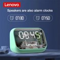 thumbnail image 3 of Reproductor de despertador de escritorio inalámbrico con altavoz compatible con Bluetooth (verde), 3 of 7