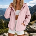 thumbnail image 2 of Zip Up Rain Jacket Women Lightweight Waterproof Hooded Jacket Casual Windbreaker Outdoor Raincoat, L, 2 of 6