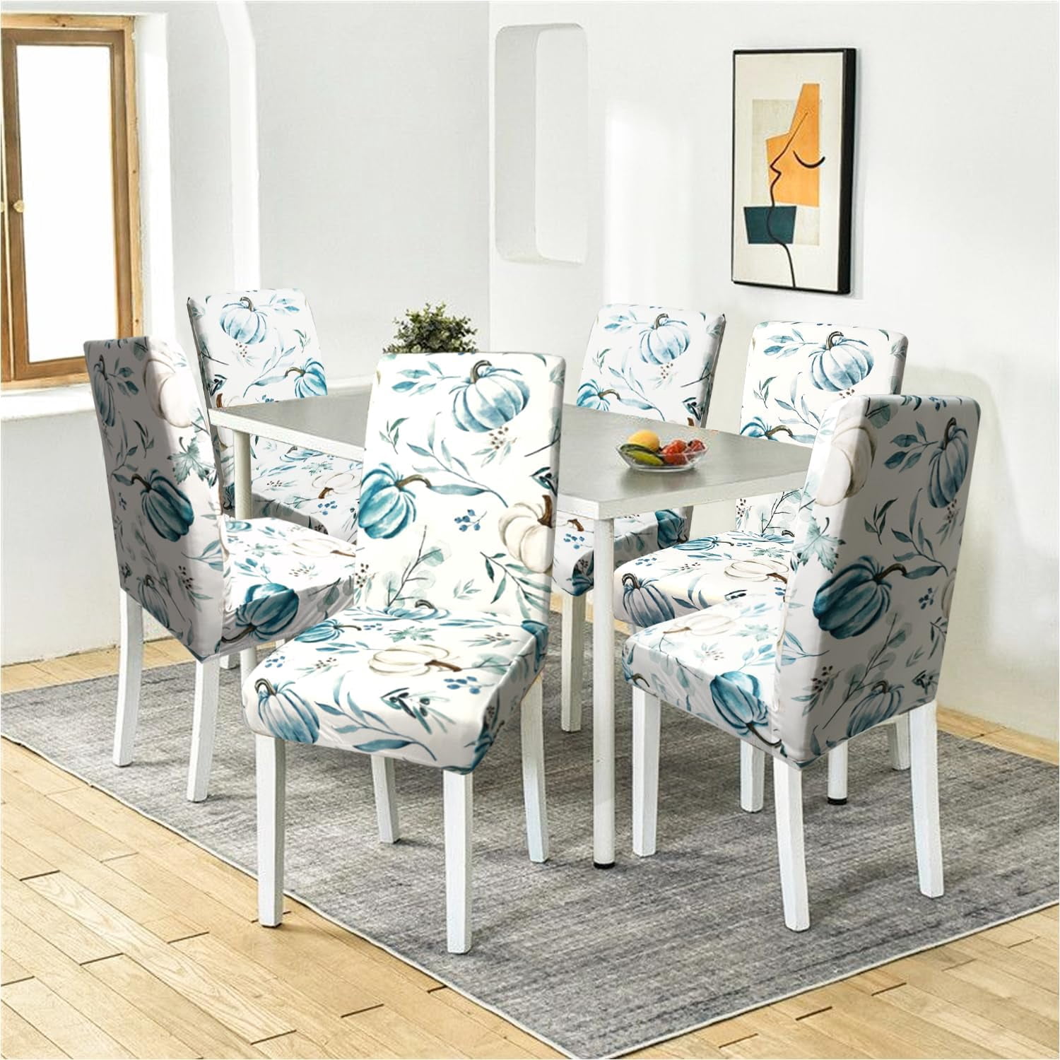 Independence Day Dining Room Chair Covers Set of 4,4th of July