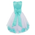 thumbnail image 6 of TiaoBug Little Girls Flower Bridesmaid Tulle Wedding Bridesmaid Knee-length Gown, 6 of 7