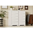 thumbnail image 4 of Modern White 5-Drawer Dresser with Metal Handles, Sturdy Storage Organizer for Bedroom, Living Room, Hallway, 25.2”L x 15.8”W x 43.5”H, 4 of 9
