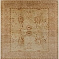 thumbnail image 1 of Ahgly Company Machine Washable Indoor Square Industrial Modern Brown Sand Brown Area Rugs, 7' Square, 1 of 7