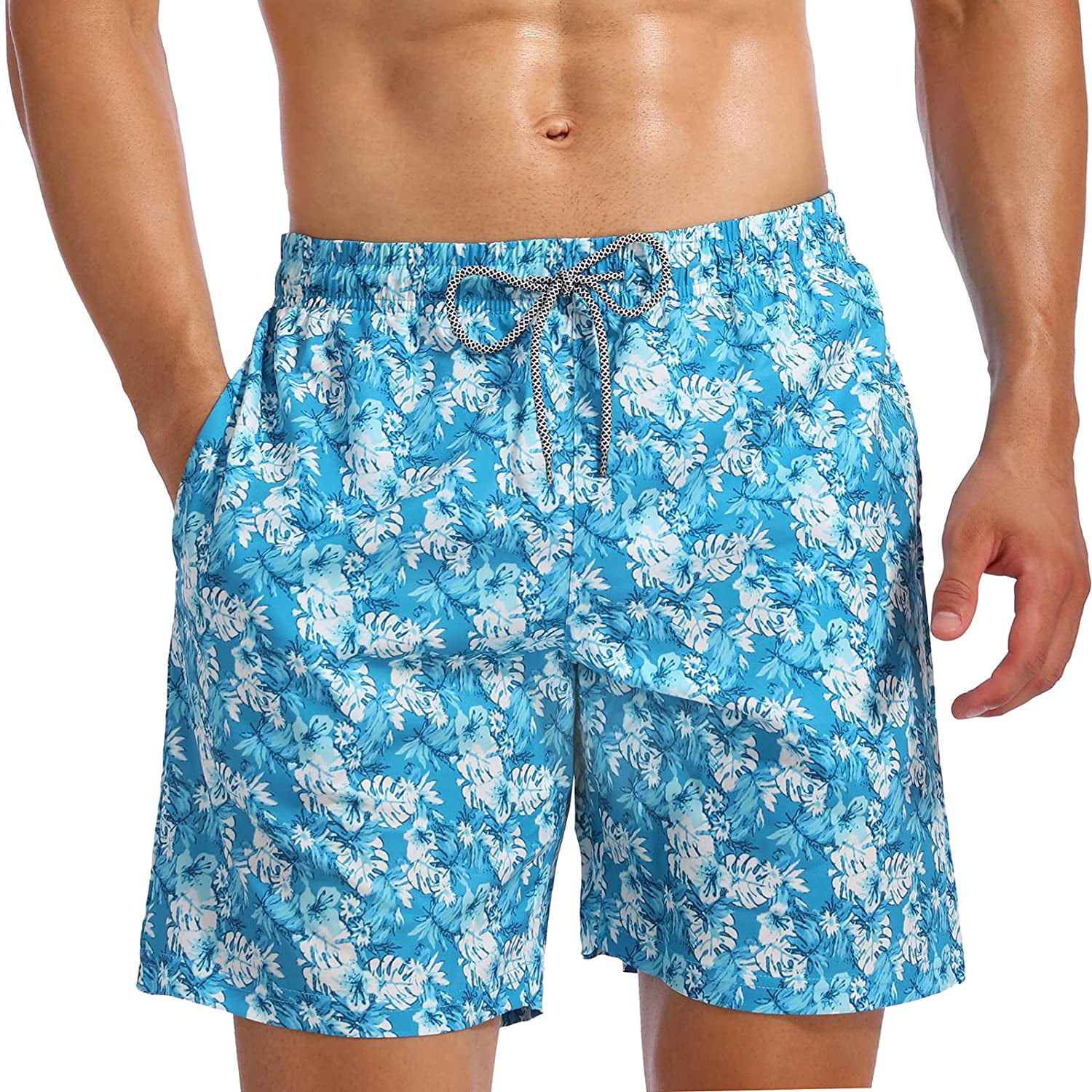 Biwisy Mens Swim Trunks Quick Dry Swim 