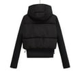thumbnail image 6 of Fewfanhot Women's Clothing Cropped Puffer Jacket with Hood Waterproof Short Warm Quilted Jacket Coat Outerwear, 6 of 8