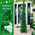 thumbnail image 7 of Ayieyill St. Patrick's Day Decorations 5ft Pop up Tree St Patrick Day Decoration Artificial Green Collapsible Christmas Tree Slim Pencil Tinsel Trees for Saint Patty's Day Irish Party Decoration, 7 of 7