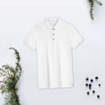 thumbnail image 6 of kamemi Mens Polo Shirts Short Sleeve Men's Crew Neck Pocket T-Shirt(White,XXL), 6 of 6