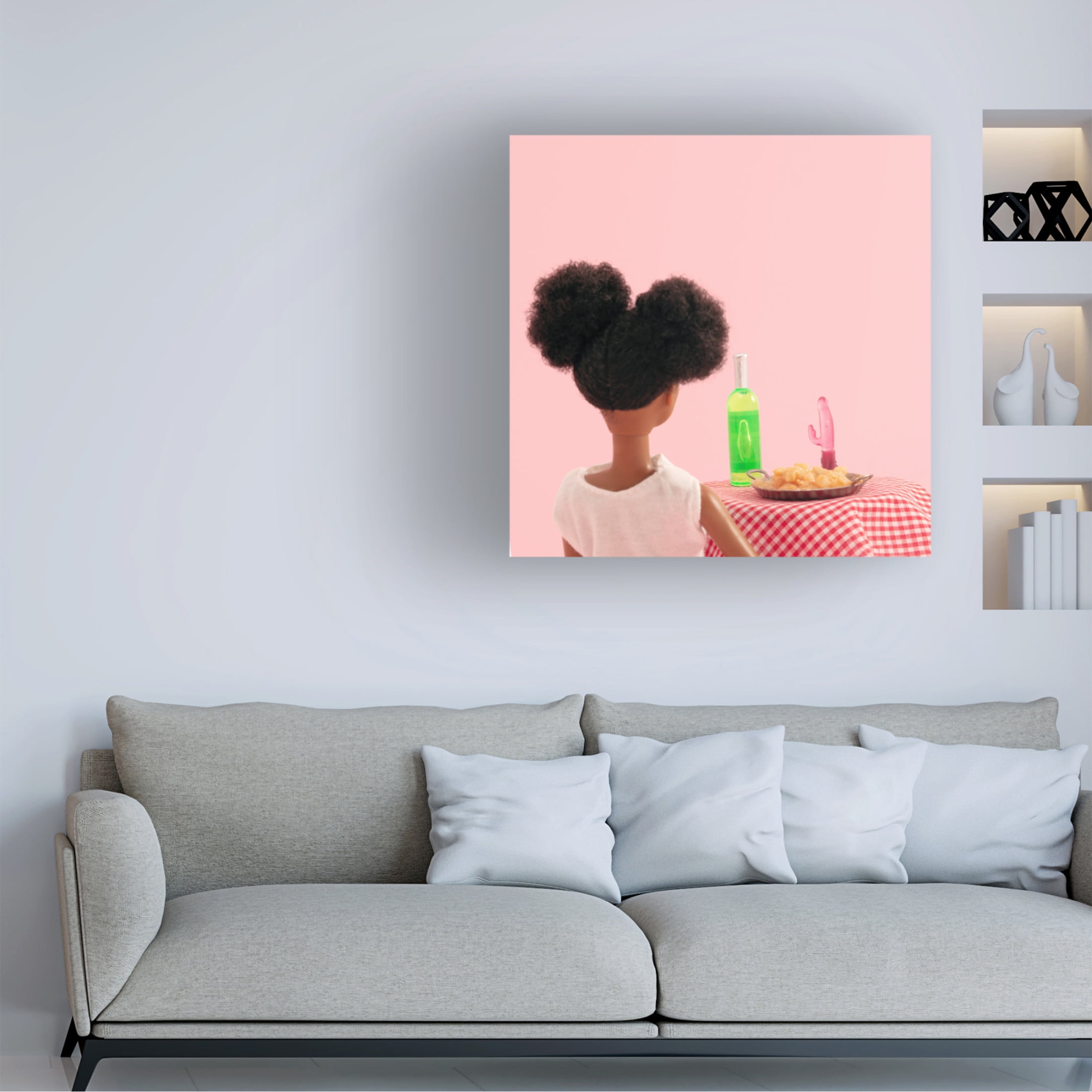 Canvas Wall Art - Julia Ramiro 'Just You And I.1' Wall Art for Living Room, Bedroom, or Office Décor by Trademark Fine Art - 24 x 24 Inches