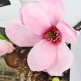 thumbnail image 3 of 1 pack de Fleurs imitation magnolia à Tige Courte Blanche à 2 Têtes, 3 of 11
