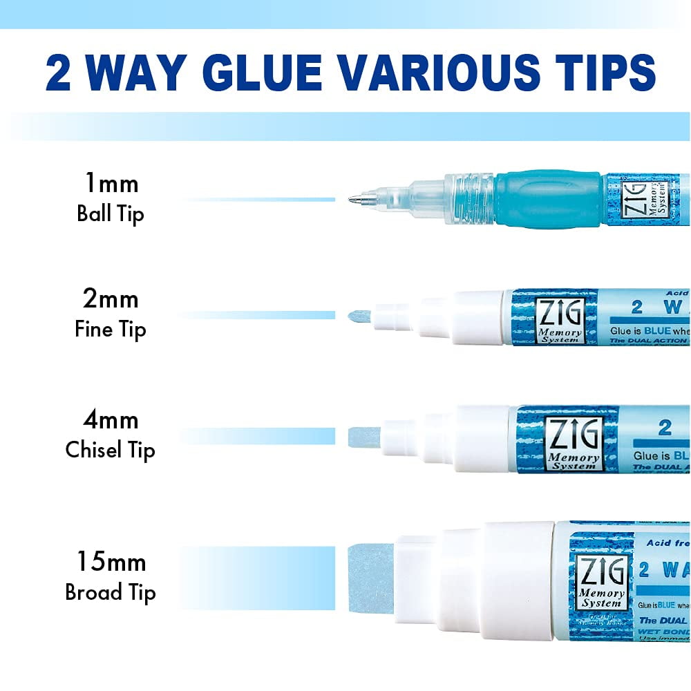 ZIG, 2-Way Glue Pen, Jumbo Tip
