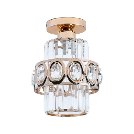 

Fridja Mini Chandelier Crystal Ceiling Light Semi Flush Mount Ceiling Lighting Fixture Modern Crystal Ceiling Lamp