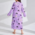 thumbnail image 4 of Lxkfashion Nightgowns for Women House Dress Sleep Shirt Long Sleeve Nightshirts Soft Sleepwear Comfy Sleep Shirts Polyester, 4 of 6