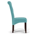 thumbnail image 2 of Cosmopolitan Chaise Contemporaine Touffeté Parson(Set de 2)en Tissu Aspect Lin Aqua, 2 of 7