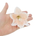 thumbnail image 4 of Unique Bargains 2 Pcs Duckbill Clip Simulated Flower Hair Clips for Women Orange, 4 of 5