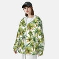 thumbnail image 3 of Fotbe Green Hawaii Palms Chaqueta con Protección Solar UPF 50+ para Hombre y Mujer, Camisa con Capucha y Bolsillos-X-Large, 3 of 7