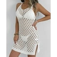thumbnail image 2 of Beach Cover Up for Women Sleeveless Tank Swimsuit Cover Up Hollow Out Seethrough Sexy Crochet Cover Up Shermie, 2 of 6