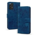 thumbnail image 2 of TECH CIRCLE Wallet Case for Samsung Galaxy A33 5G 6.4",Drop Protection Embossed Pattern PU Leather Magnetic Clasp Folio Flip Stand Card Slots Slim Fit Anti-Scratch Protective Cover,Blue, 2 of 8