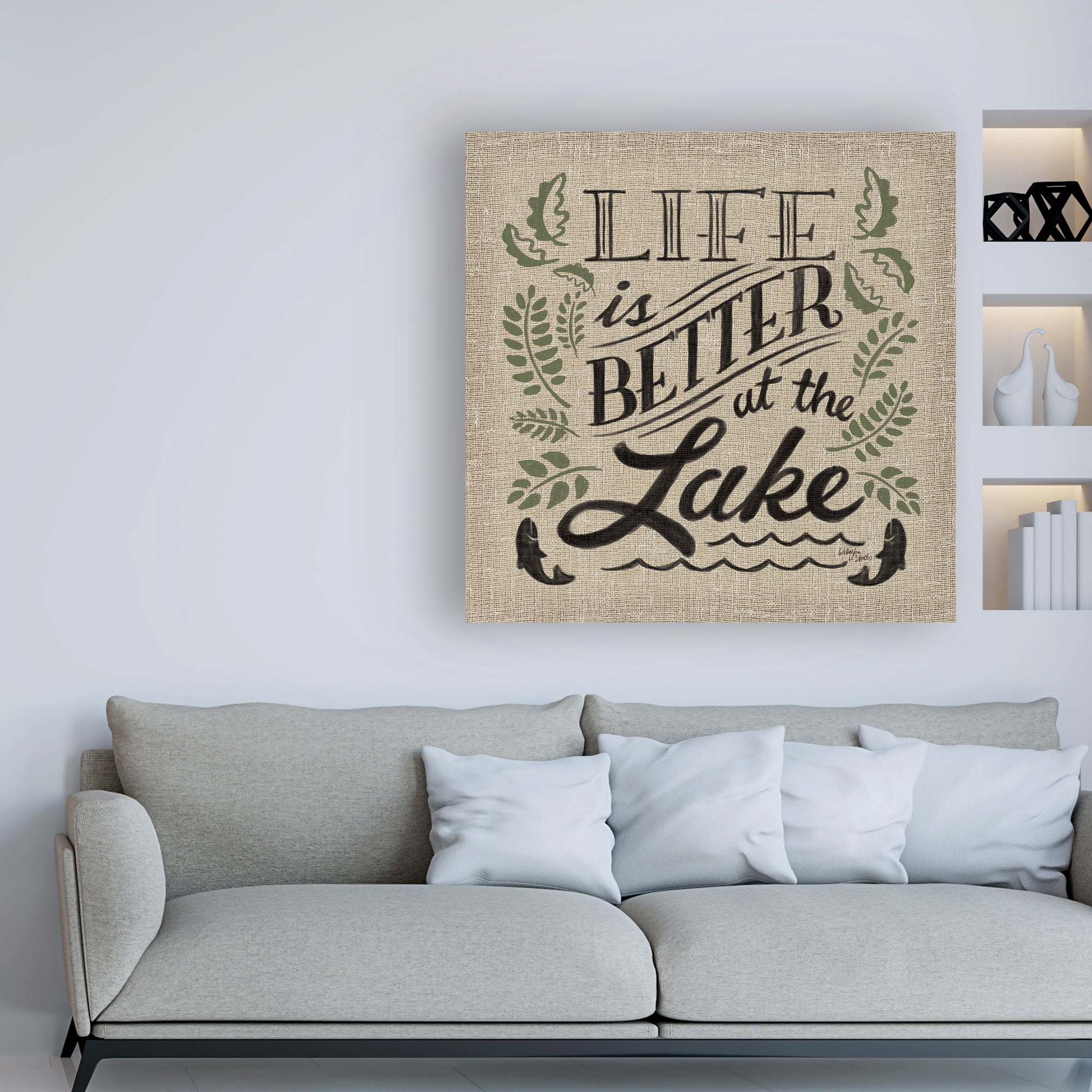 Trademark Fine Art 'Lake Life I Color' Canvas Art by Wellington Studio