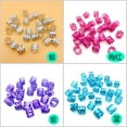 thumbnail image 4 of KUIZAP 50 Pcs Perles de Dreadlocks 8mm Anneaux de Tresse Réglables Clips de Manchette Tubes Bijoux (Argent), 4 of 4