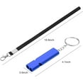 thumbnail image 3 of ORUYROP 2 Pcs Sifflets de Survie d'Urgence les Plus Forts avec Mousqueton et Lanière pour Camping Randonnée Sports Dressage de Chien, 3 of 7