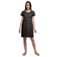 thumbnail image 3 of Moomaya Chemise de Nuit d'Allaitement à Patte de Boutonnage Imprimée pour Femmes, 3 of 5