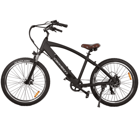 Nakto 26in SANTA MONICA Black City Electric Bicycle/Bike for Unisex Adults 750w Motor 48v 12Ah Li-Ion Frame Integrated Battery