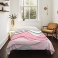 thumbnail image 4 of Pink Gray Ombre Large Tapestry for Bedroom Wall Hanging Tapestry, Modern Abstract Moire Art Geometric Ceiling Backdrop Tapestries Poster Blanket Wall Decor for Teens Room Living Room Dorm 85" x 90", 4 of 8