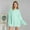 Mint Green, variant on Women's Oversized Crewneck Sweaters Long Sleeve Fuzzy Knit Pullover Solid Color Warm Fall Top Trendy Outfits