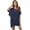 Navy, variant on Kukuzhu Women Bathing Suit Cover Up Frill Beach Blouse Scalloped Dress See Through Bikini Swimsuit
