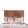 thumbnail image 4 of Panama Jack Driftwood Coastal Wood Woven Banana King Headboard in Coffee, 4 of 4