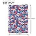 thumbnail image 3 of Pofeuu daisy Skull red flower Print Travel Document Organizer Passport Holder Men Women for Family (6.5 in x 4.5 in),Wallet Holder Credit Card Clutch Bag Case, 3 of 5