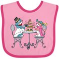 thumbnail image 3 of Inktastic Colorful French Poodles with Tea Boys or Girls Baby Bib, 3 of 4