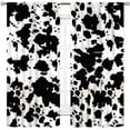 thumbnail image 2 of Western Curtains for Bedroom, Cow Print Black White Animal Fur Skin Rustic Cowhide Pattern Blackout Window Treatments for Living Room Kitchen Farmhouse 2 Panel Sets, 84"x63" Inch, 2 of 5