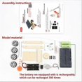 thumbnail image 4 of Diy Solar Hybrid Electric Vehicle Wooden Assembled Science Model With Rechargeable Battery 26-27s, 4 of 4