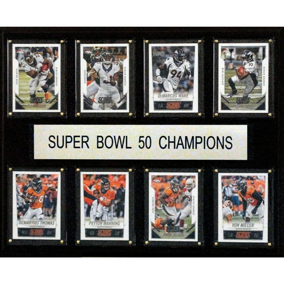 Denver Broncos Super Bowl 50 Champions 12'' x 15'' Plaque