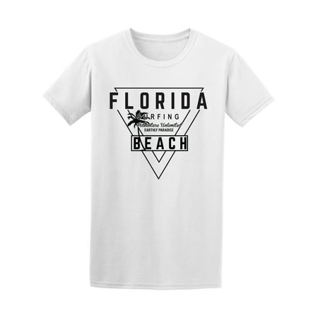 Florida Surfing Beach Surf Design Tee - Image by