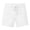 White, variant on Zynoxe Womens Jean Shorts with Pockets Casual Summer Solid Color Drawstring Waist Denim Shorts Straight Leg Button and Zipper Ladies Shorts S