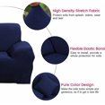 thumbnail image 2 of SHANNA 2Pcs Velvet Stretch Sofa Cover Modular L-Shaped Sofa Cover Furniture Cover, Anti-Slip Sofa Cover For Pet Kids (3 Seater, Navy Blue）, 2 of 8