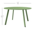 thumbnail image 5 of Evajoy Circle Waterproof Anti-Rust Bedside Table Steel Patio Coffee Table 27.6"X15.13"(Height), Weather Resistant Outdoor Large Side Table,(Pea Green), 5 of 5